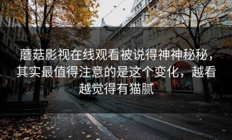 蘑菇影视在线观看被说得神神秘秘，其实最值得注意的是这个变化，越看越觉得有猫腻