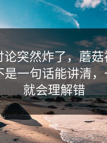这一波讨论突然炸了，蘑菇视频下载这事，不是一句话能讲清，一不留神就会理解错