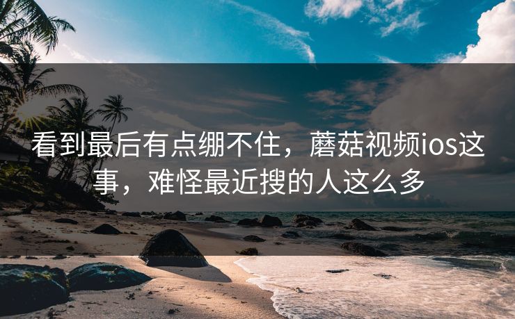 看到最后有点绷不住,蘑菇视频ios这事,难怪最近搜的人这么多 看到最后有点绷不住,蘑菇视频ios这事,难怪最近搜的人这么多